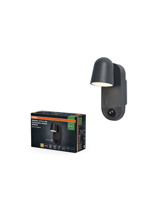 Wandleuchte mit USB-Anschluss