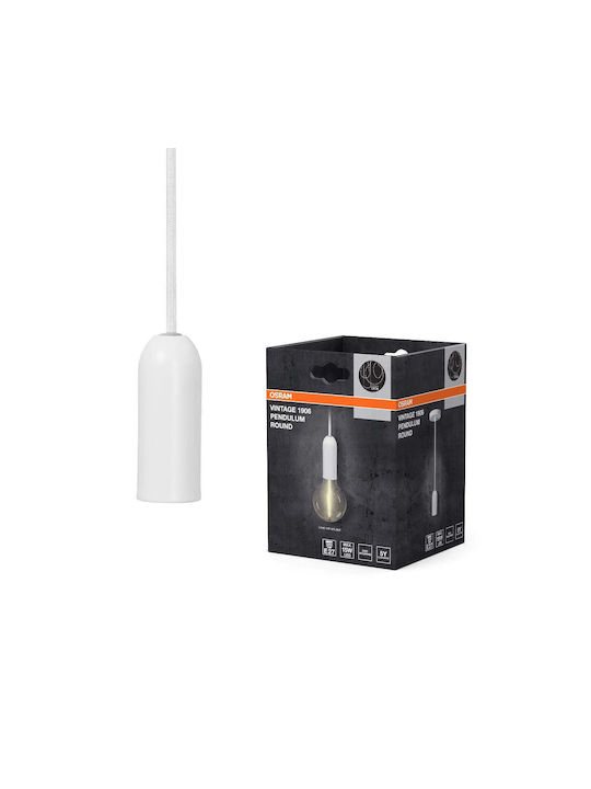 Osram Κρεμαστό Φωτιστικό Λευκό με Ντουί E27