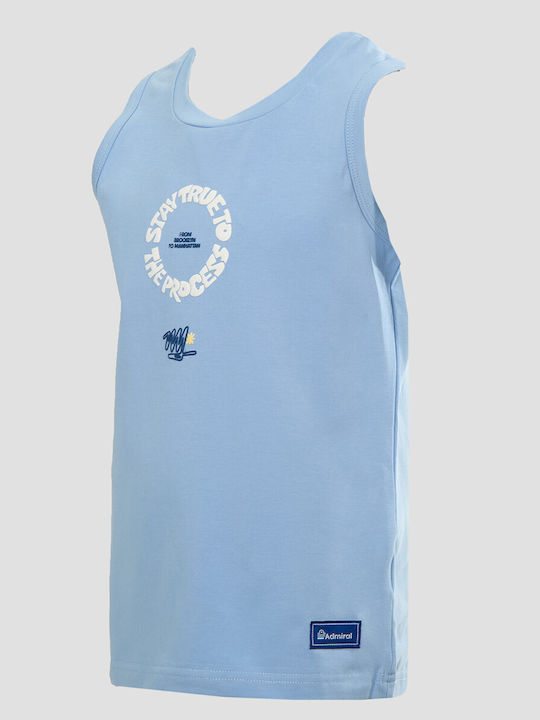 Kids Sleeveless Blue Blouse