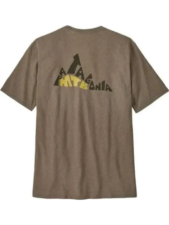 Patagonia Bluză Logo Argintie
