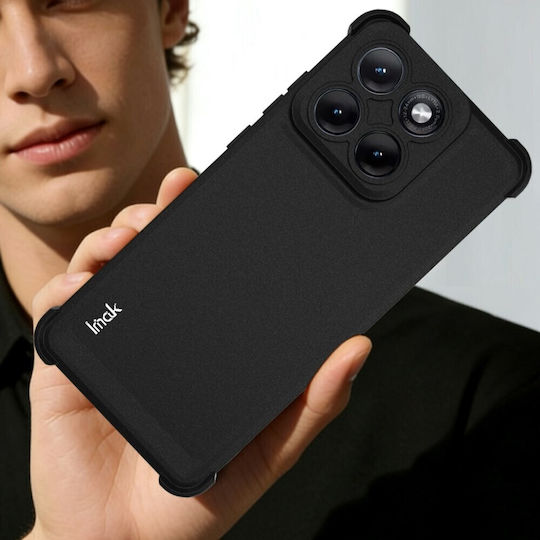 Imak Matte Silicone Black Back Cover (Motorola Edge 70 Fusion 5G)