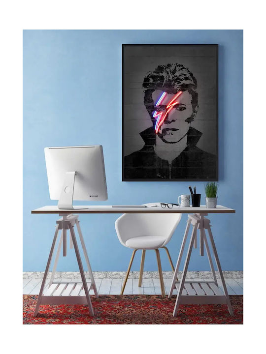 Плакат Neon Art David Bowie Neon 30 x 40 см