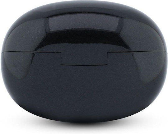 Guess Metallic Finish Classic Logo Open Ear Bluetooth Handsfree Headphones with Charging Case Black