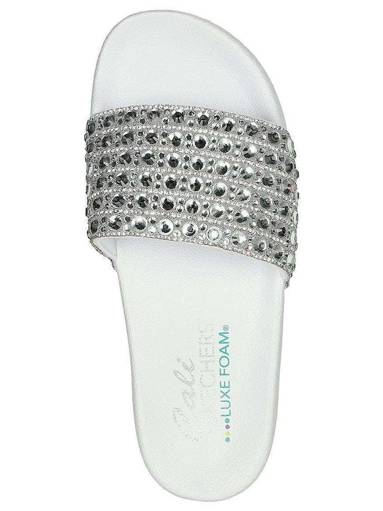 Cali Pop Ups Everyday Glam Flip-Flops in White Colour