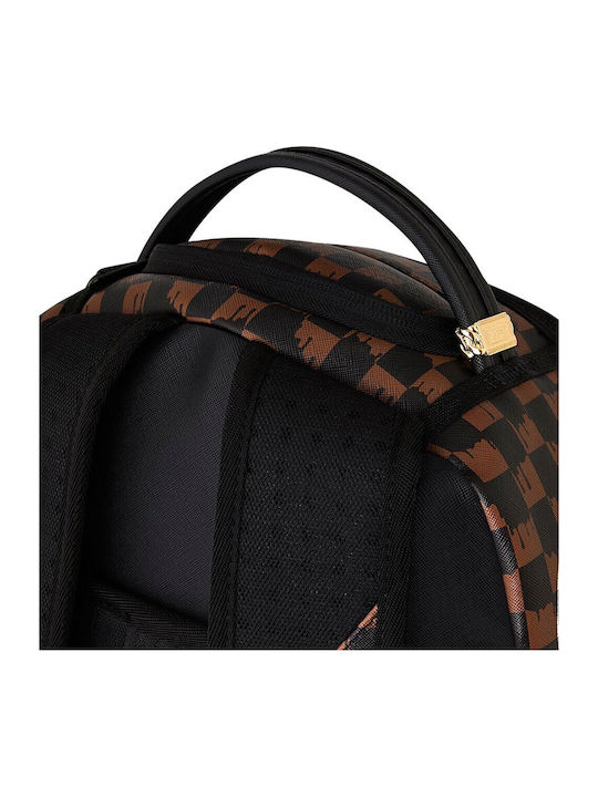 Sprayground Σχολική Τσάντα Πλάτης Καφέ με Θήκη για Παγούρι