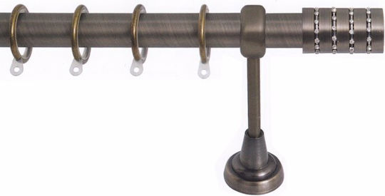 Import Hellas Μεταλλικό Κουρτινόξυλο No7 Φ25mm -250εκ.