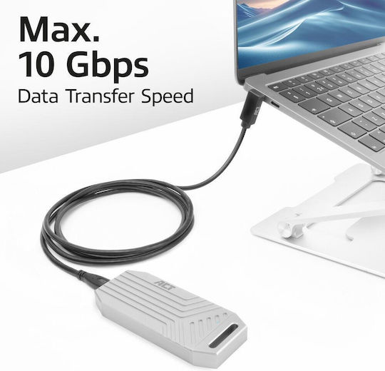Act USB 3.2 Видео кабел USB-C мъжки - USB-C / DisplayPort 60W PD 1m