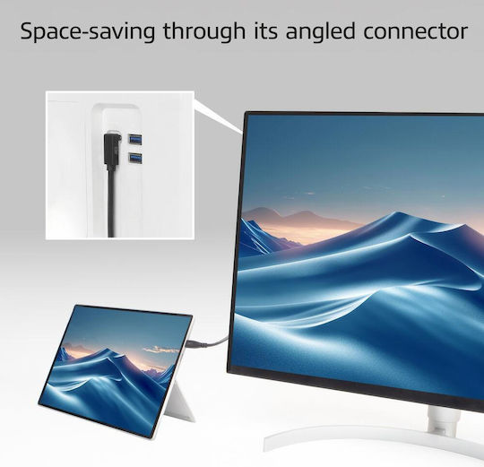 Act USB 3.2 Video Cable USB-C male - USB-C / DisplayPort 60W PD 0.5m