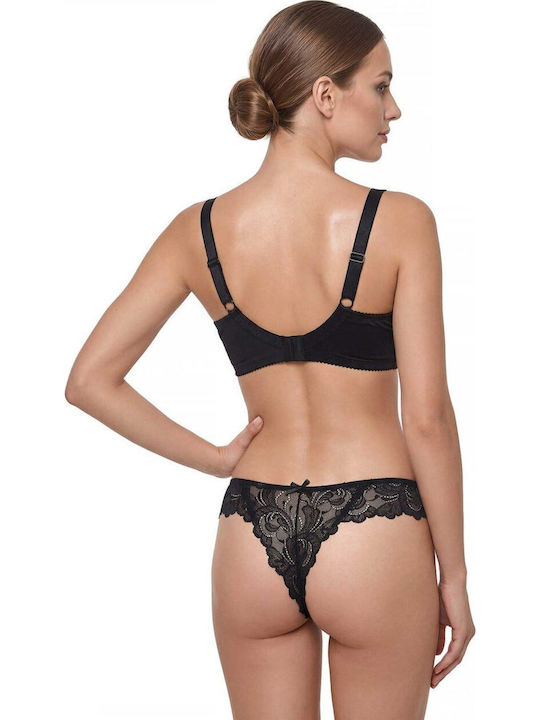 Black Bra without Padding with Underwire