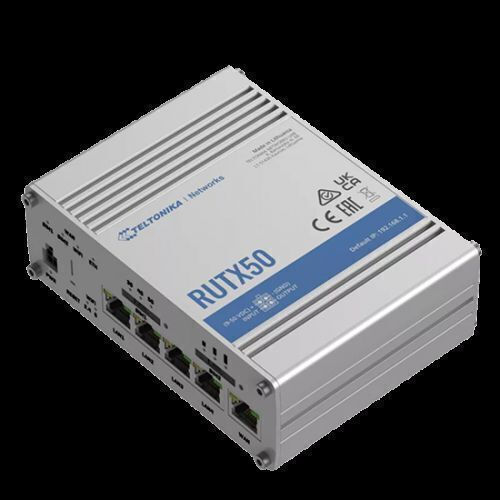 Teltonika RUTX50 Wireless 5G Router Wi‑Fi 5 with 4 Gigabit Ports