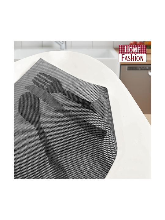 Go Smart Home Plastic Grey Placemats 45x30cm