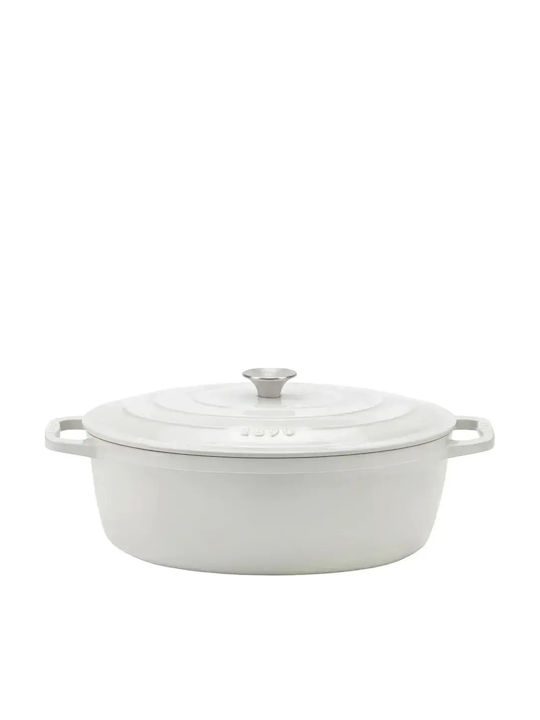 HKoenig Oval Gusseisen Niederländische Ofen 7.7lt