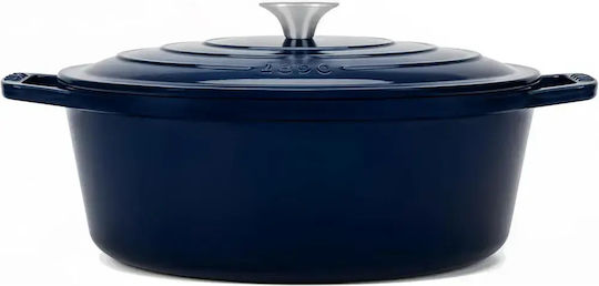 HKoenig Oval Cast Iron Dutch Oven 45cm 7.7lt