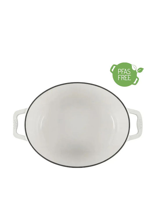 HKoenig Oval Gusseisen Niederländische Ofen 7.7lt