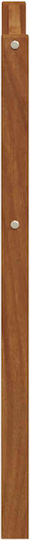 vidaXL Outdoor Chair Wooden Brown 2 Pieces