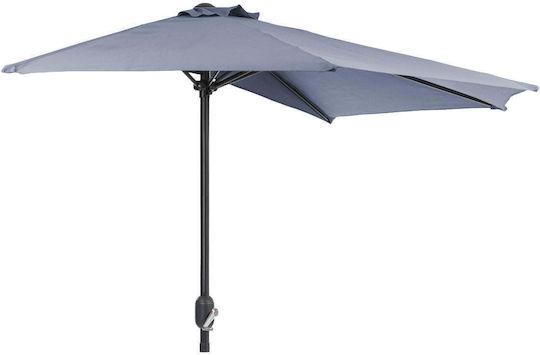 Hanging Metal Umbrella Grey 2.7x2.7m