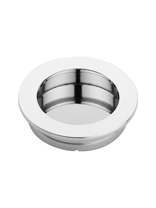 Roline 548 Дръжка за Мебел Сакове от Zamak в Сребрист Цвят Φ35mm (Разстояние между Центровете 40mm) 548-40/xromio