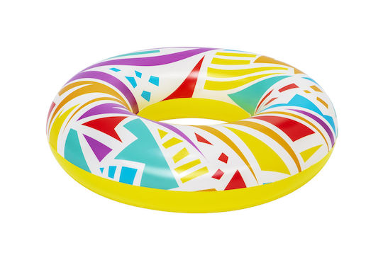 Bestway Inele De Înot Geometrice Gonflabile 107 Cm Galbene