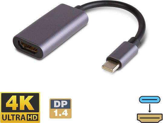 Alista Home GLB_20338 Convertor USB-C / HDMI masculin la HDMI masculin
