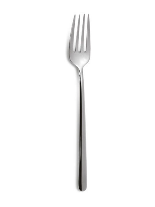 Comas Set Of Purple Inox Fruit Dessert Forks 6 Pieces
