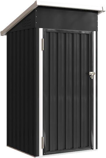 Metal Garden Shed Galvanized with Air Vent L1.075xW0.91xH1.85m