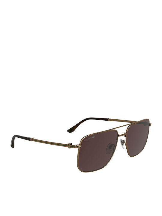 Lacoste Ochelari de Soare Pentru Bărbați cu Ramă Aurie și Lentilă Degrade Aurie L272S-750