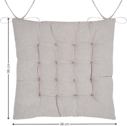 Stof Garden Chair Cushion with Backrest Off White 38x38cm