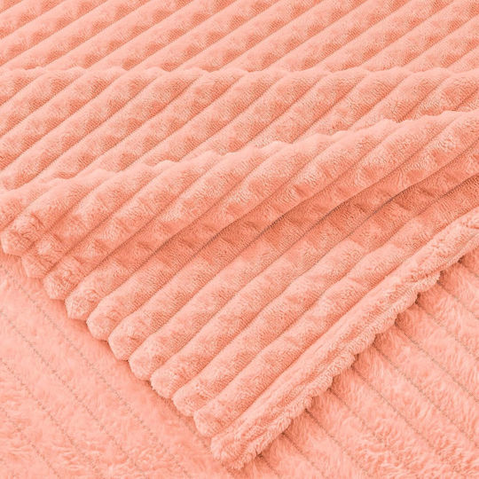 Emme Furry Single Blanket 150x200cm Pink