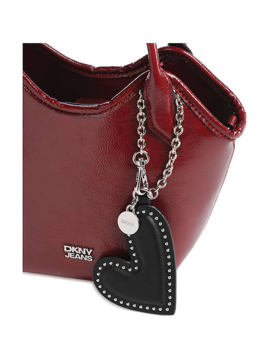 Damen Schultertasche Burgundisch