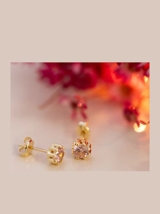 Kids Earrings Studs with Stones from 9K Gold