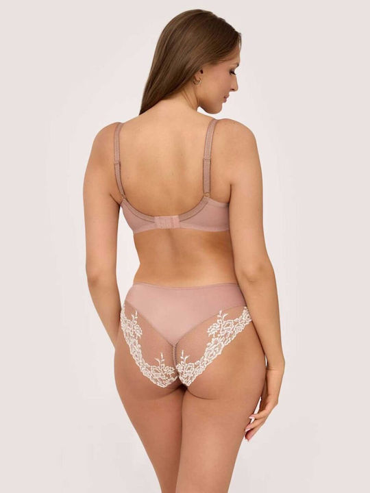 Beige Minimizer Bra with Underwire AV2226E-Macchiato