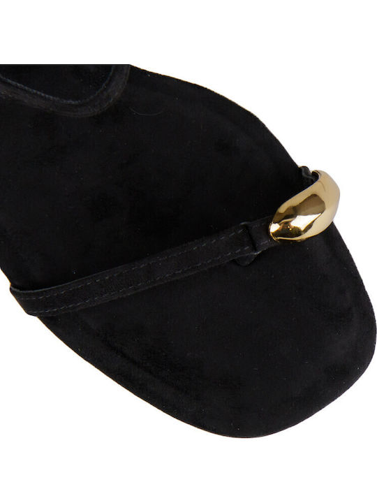 Suede Πέδιλα Μαύρα