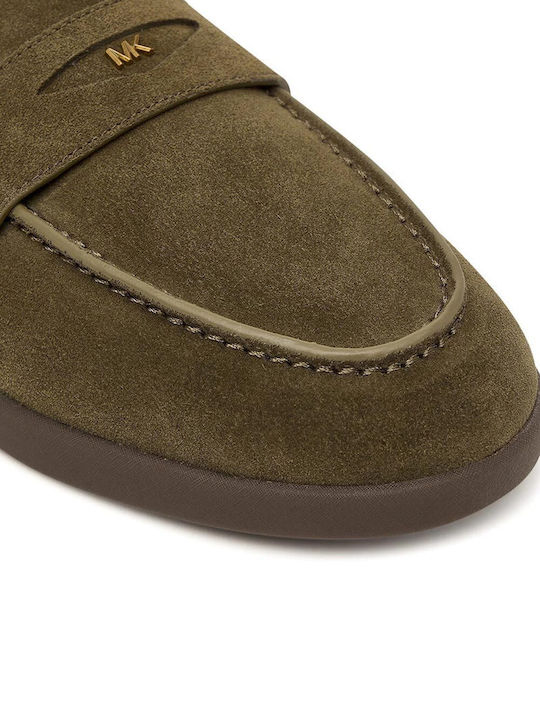 Men's Loafers in Green Colour