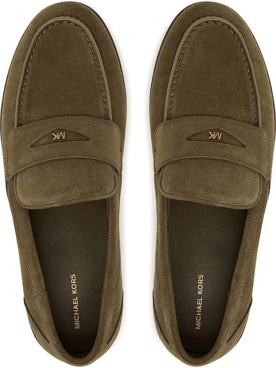 Men's Loafers in Green Colour