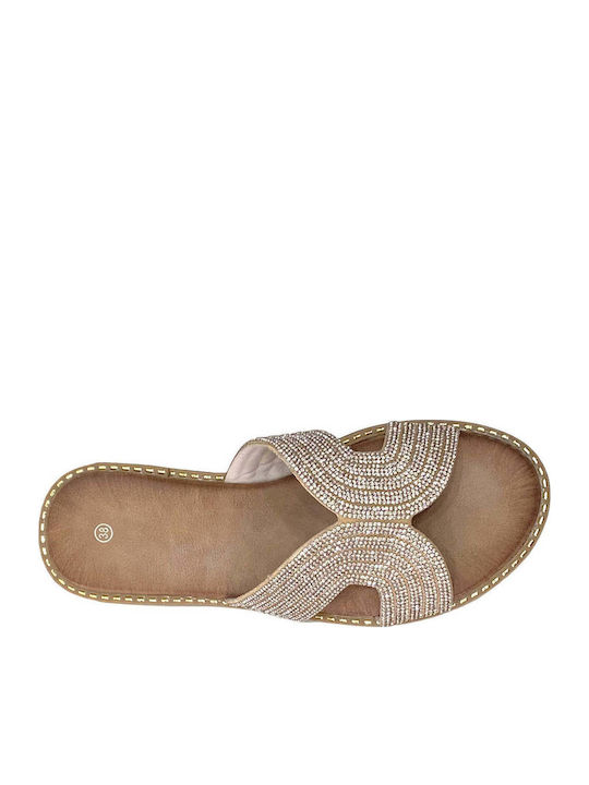 Women's Flat Sandals Beige