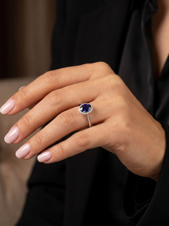 Diamond Group Μονόπετρο από Λευκόχρυσο 18Κ Diamond Group Μονόπετρο από Λευκόχρυσο 18Κ
