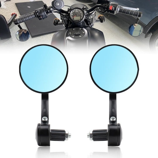 Motorradspiegel Gegenstück Cnc Aluminium Schwarz Set 2 Stücke