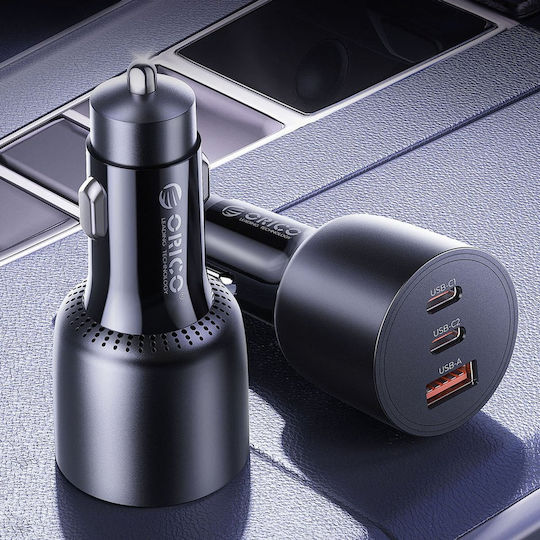 Orico Powerlink 165w Usb-a + 2x Usb-c Car Charger Black Pl-165-1a2c Orico-pl-165-1a2c-bk-ep-hu