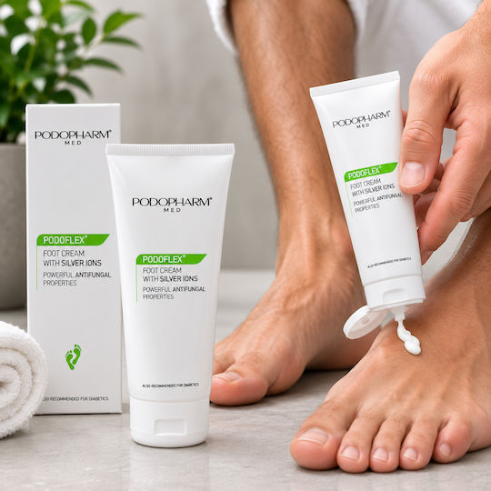 Antimykotische Fußcreme mit Silberionen