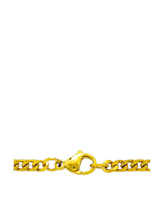 Kiriakos Gofas Men's Gold Plated Steel Neck Chain