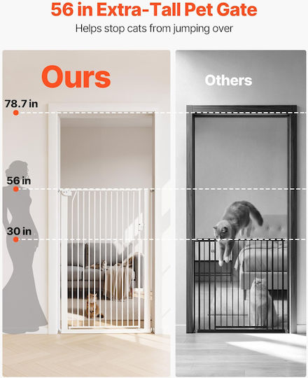 Vevor Dog And Cat Door Made Of Metal In White Colour