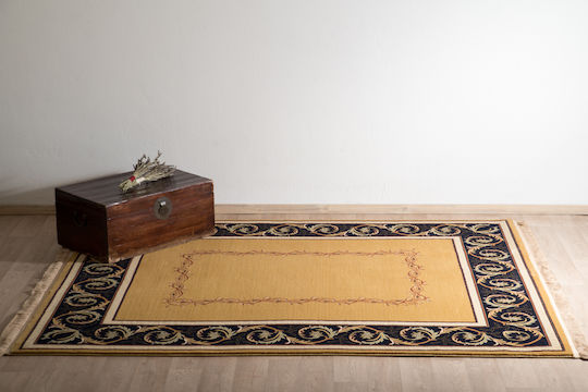 Klassischer Vollwoll Teppich Elite 2111 1,50x2,30 Decostar Goldfarben