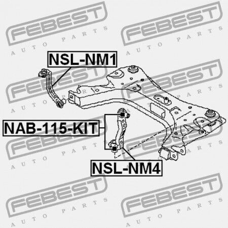 Αριστερό Μπροστινό Στήριγμα Πλαισίου Nissan Tiida Jpn Μάρκα C11 2005.08-2012.06 Gl 54525-el000