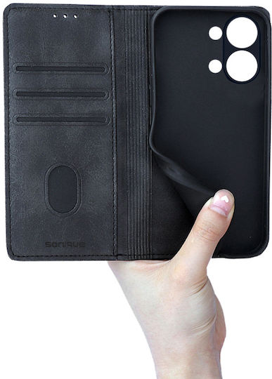 Vintage Magnet Wallet Mobile Phone Case Sonique Xiaomi Poco X8 Pro Max 5g Black