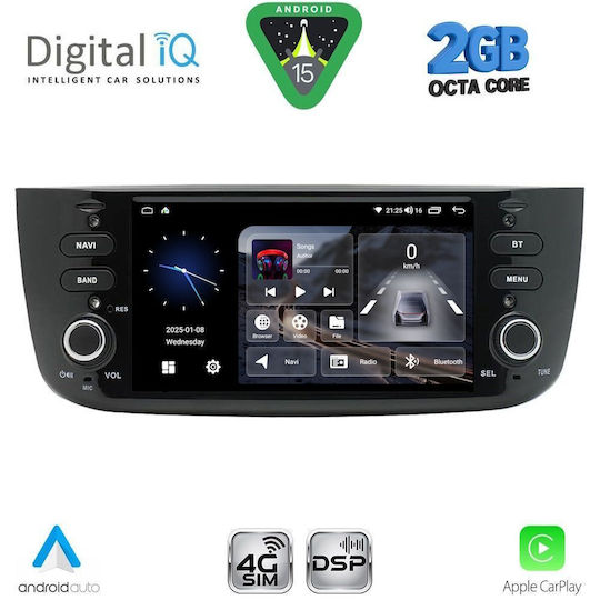 Digital IQ Car Audio System for Fiat Grande Punto Bluetooth USB WiFi GPS with 7" Touch Screen DIGITAL IQ BLF 364_CPA 7" Deck