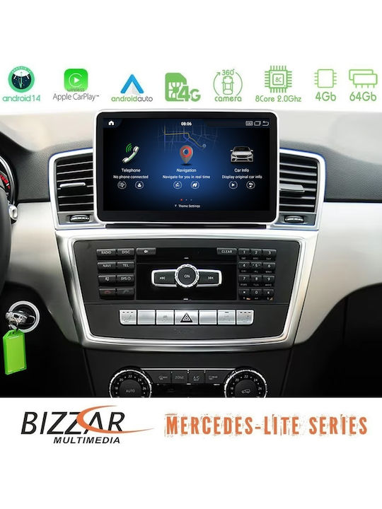 Bizzar Car Audio System for Mercedes-Benz ML / GL Class 2012-2015 Bluetooth USB WiFi GPS Apple CarPlay Android Auto CD with 9" Touch Screen