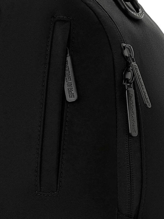 Sprayground Shark Central Ученическа Раница Основно Черна с Джоб за Бутилка