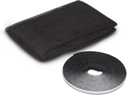 Alista Home Σίτα Παραθύρου από Πολυεστέρα Μαύρη 100x100cm