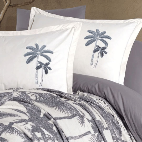 Clasy Home Set Huse Pentru Pilote Dublu 200x220cm Gri