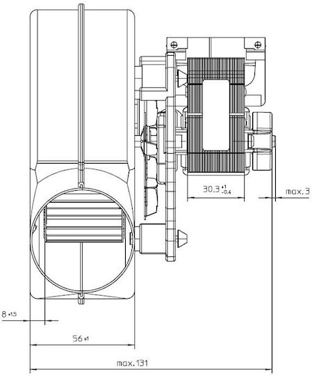 Вентилатор с Кръстосан Поток За Димоотвод Ebm Пелетна Печка Edilkamin Italiana Camini Mcz Cadel Thermorossi Moretti Design Girolami Ungaro Kalon Oranier Stovax Rocal Други